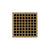 Infinity Drain Q 5 5” Strainer - Squares Pattern & 2" Throat for Q 5, QD 5, QDB 5