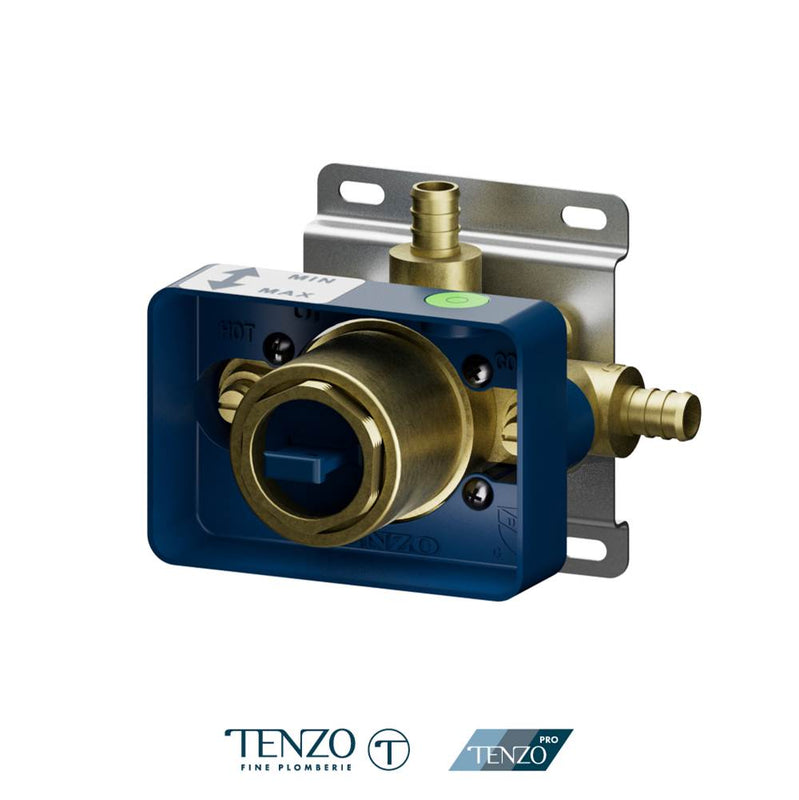 Tenzo R-PB21-W Valve Rough Tenzo Pro Without Cartridge 1 Function With Expandable Pex Connection