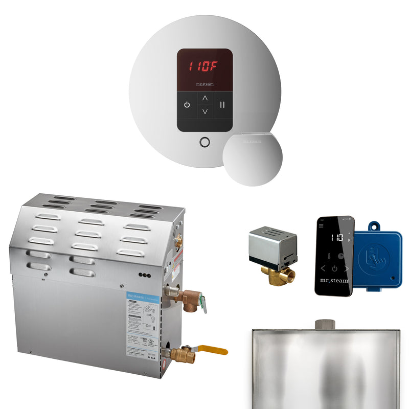 Mr. Steam R07C1AA MS 7.5 kW (7500 W) Steam Shower Generator Package with round iTempo Control  and Accessories - Parent