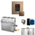 Mr. Steam R10C1AB MS 10 kW (10000 W) Steam Shower Generator Package with square iTempo Control  and Accessories