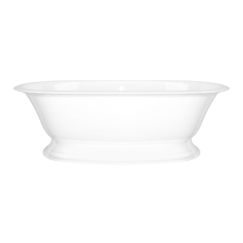 Victoria + Albert RAD-N-SW-OF+ELW-B-SW-OF 75" x 36" Freestanding Soaking Pedestal Bathtub With Void