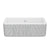 Shaws RC3018 Lancaster 30" Single Bowl Farmhouse Apron Front Fireclay Kitchen Sink With Eucalyptus Design