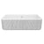 Shaws RC3318 Lancaster 33" Single Bowl Farmhouse Apron Front Fireclay Kitchen Sink With Eucalyptus Design