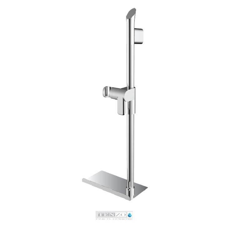 Tenzo RD-33-T-CR Sliding Bar Chrome With Shelf