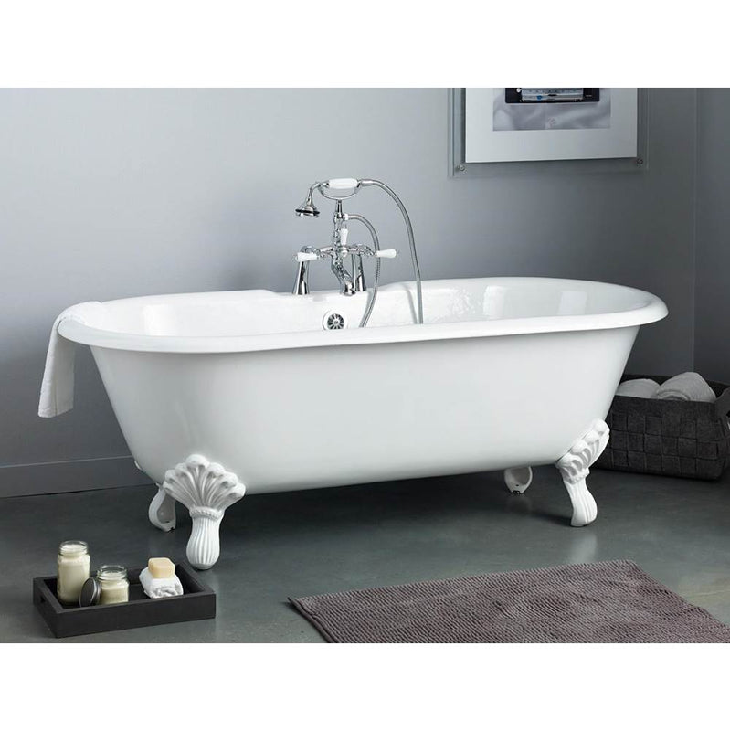 Cheviot 2180-WW-7 Regal Cast Iron Bathtub With Faucet Holes And Shaughnessy Feet - Parent