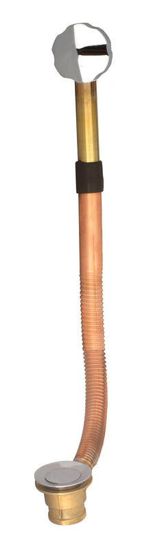 BARiL REN-2008-14 20" Brass Push-Button Waste And Overflow Drain - Parent