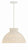 Crystorama RES-10520-MT Reese 1 Light Pendant - Matte White