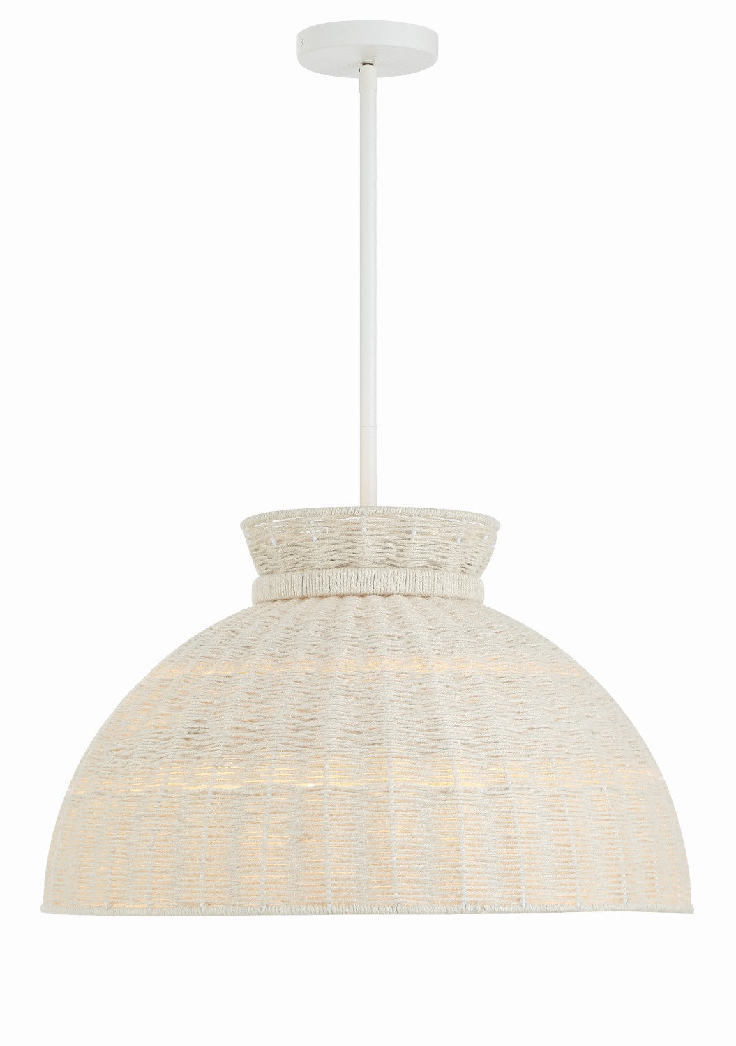 Crystorama RES-10524-MT Reese 4 Light Pendant - Matte White
