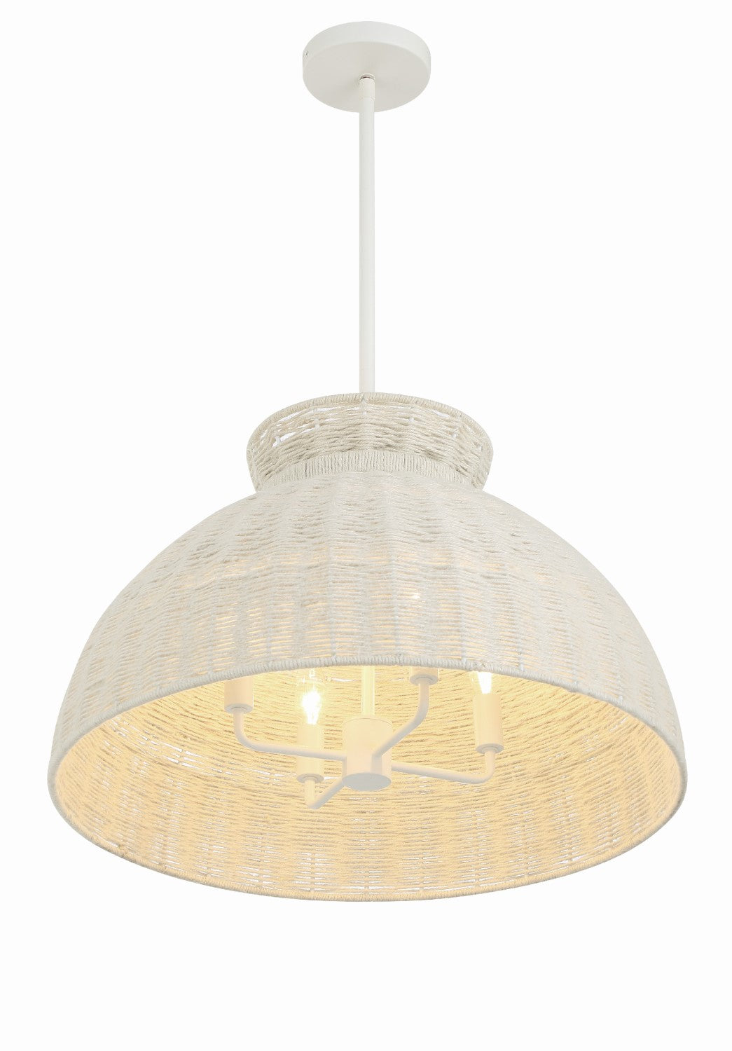 Crystorama RES-10524-MT Reese 4 Light Pendant - Matte White