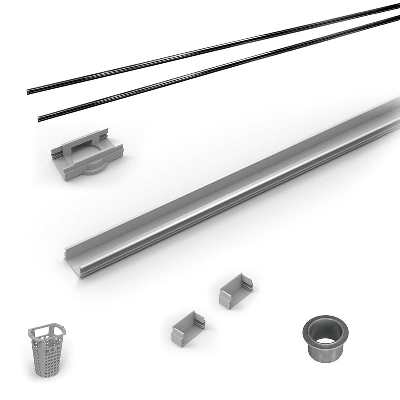 Infinity Drain RG-L 3896 96" PVC Component Only Kit for S-LAG 38 and S-LT 38 series.