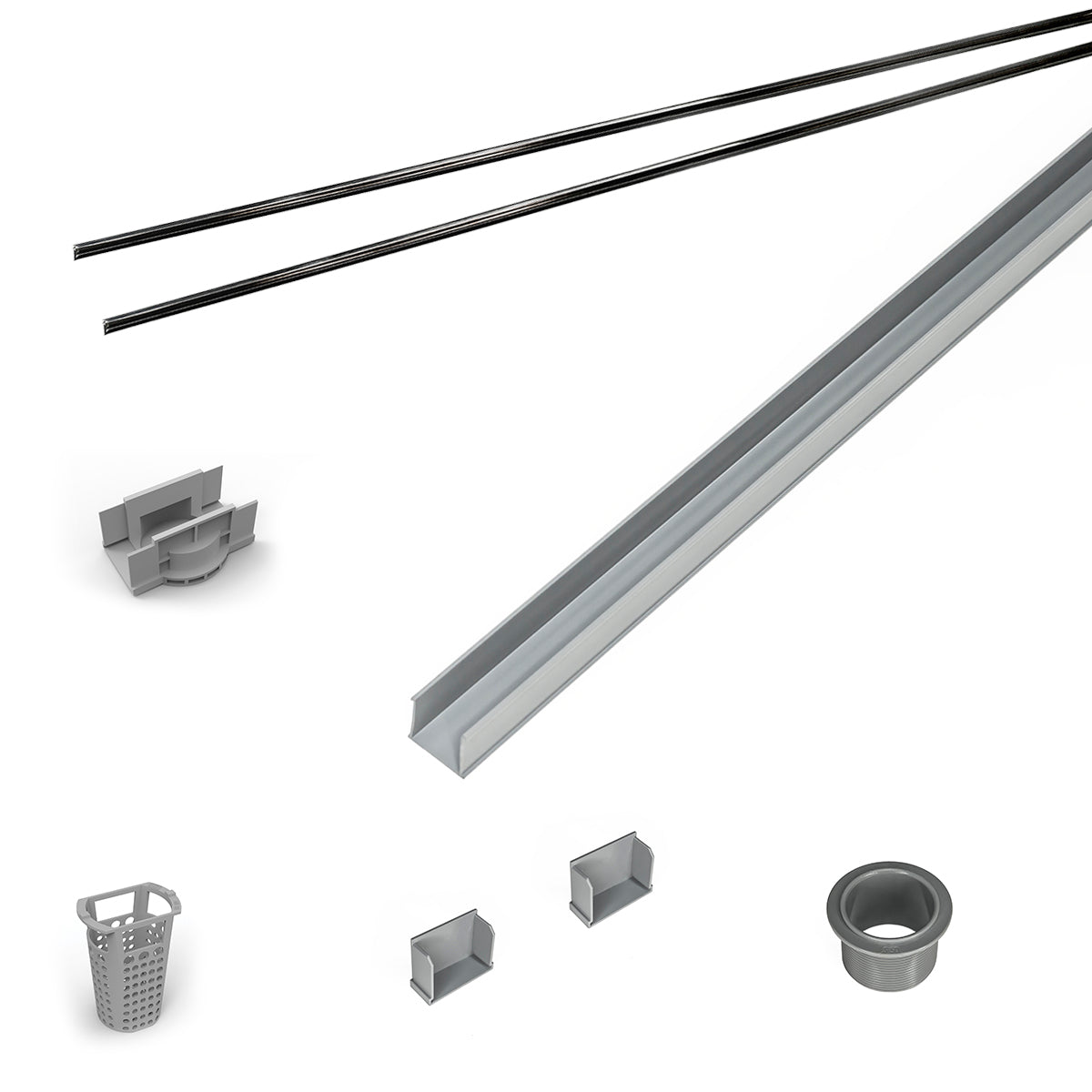 Infinity Drain RG 3836 36" PVC Component Only Kit for S-AG 38 and S-DG 38 series.