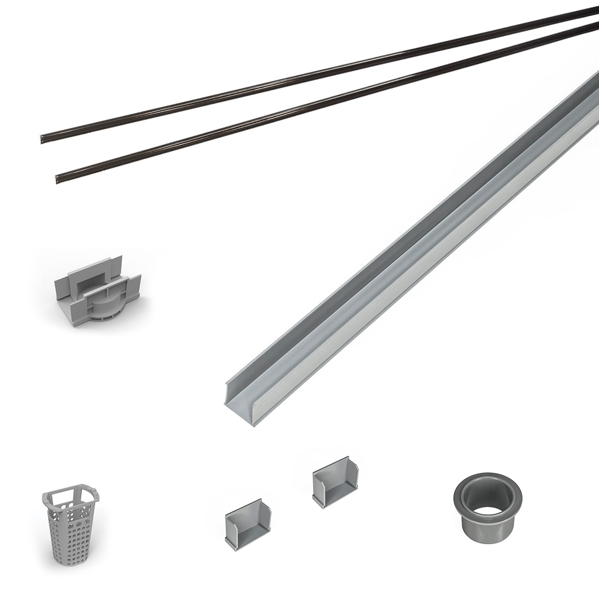 Infinity Drain RG 3836 36" PVC Component Only Kit for S-AG 38 and S-DG 38 series.