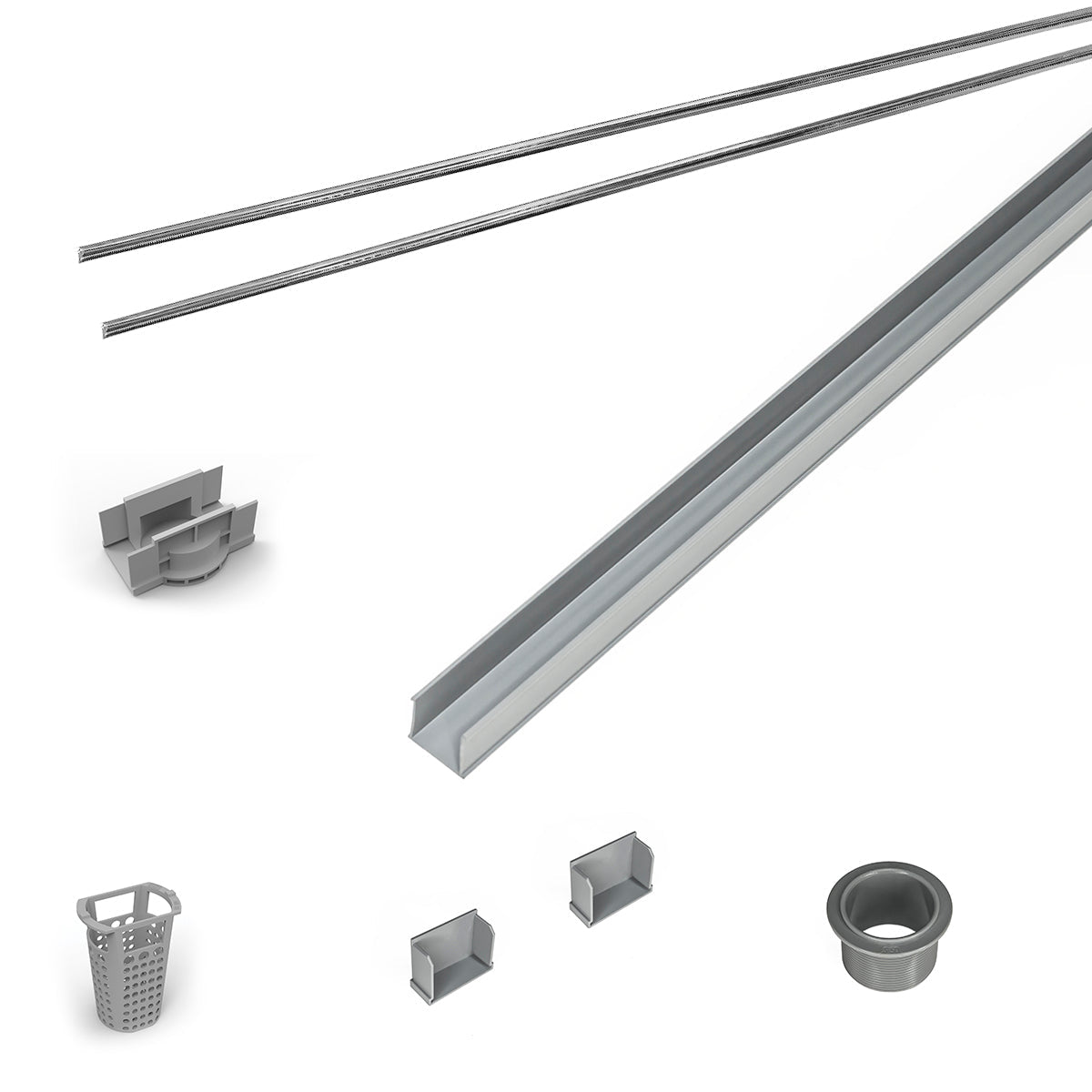 Infinity Drain RG 3848 48" PVC Component Only Kit for S-AG 38 and S-DG 38 series.
