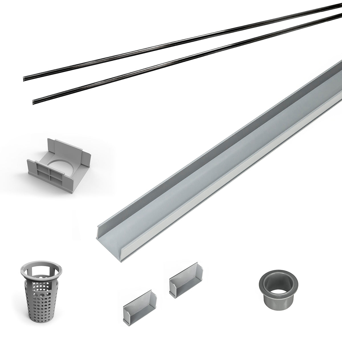 Infinity Drain RG 6536 36" PVC Component Only Kit for S-AG 65, S-DG 65, and S-TIF 65 series