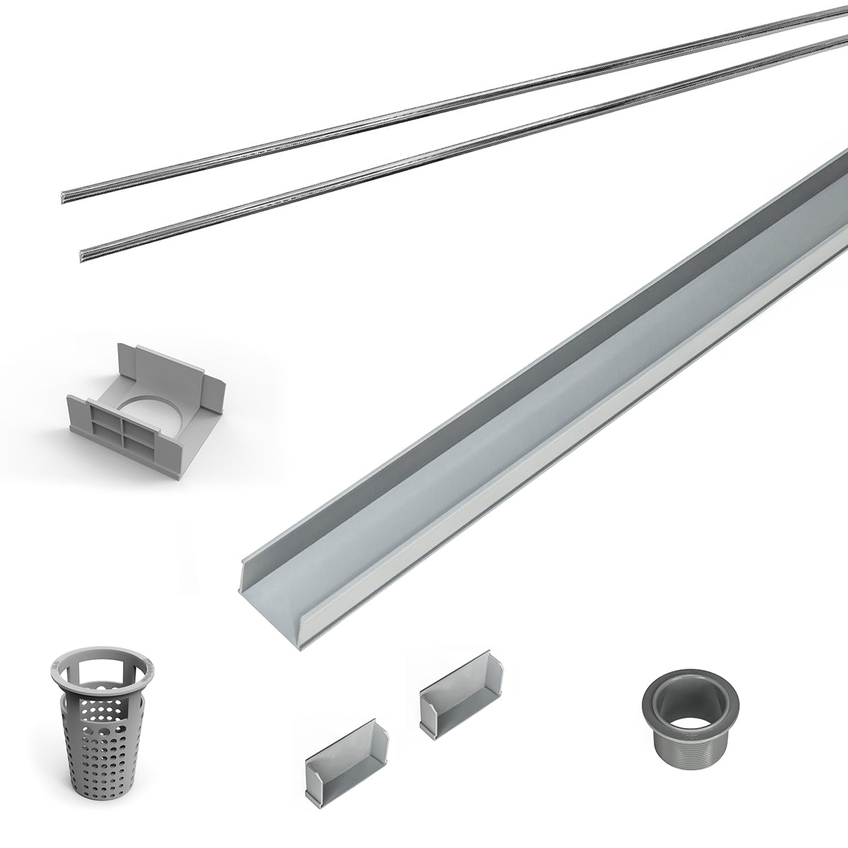 Infinity Drain RG 6536 36" PVC Component Only Kit for S-AG 65, S-DG 65, and S-TIF 65 series
