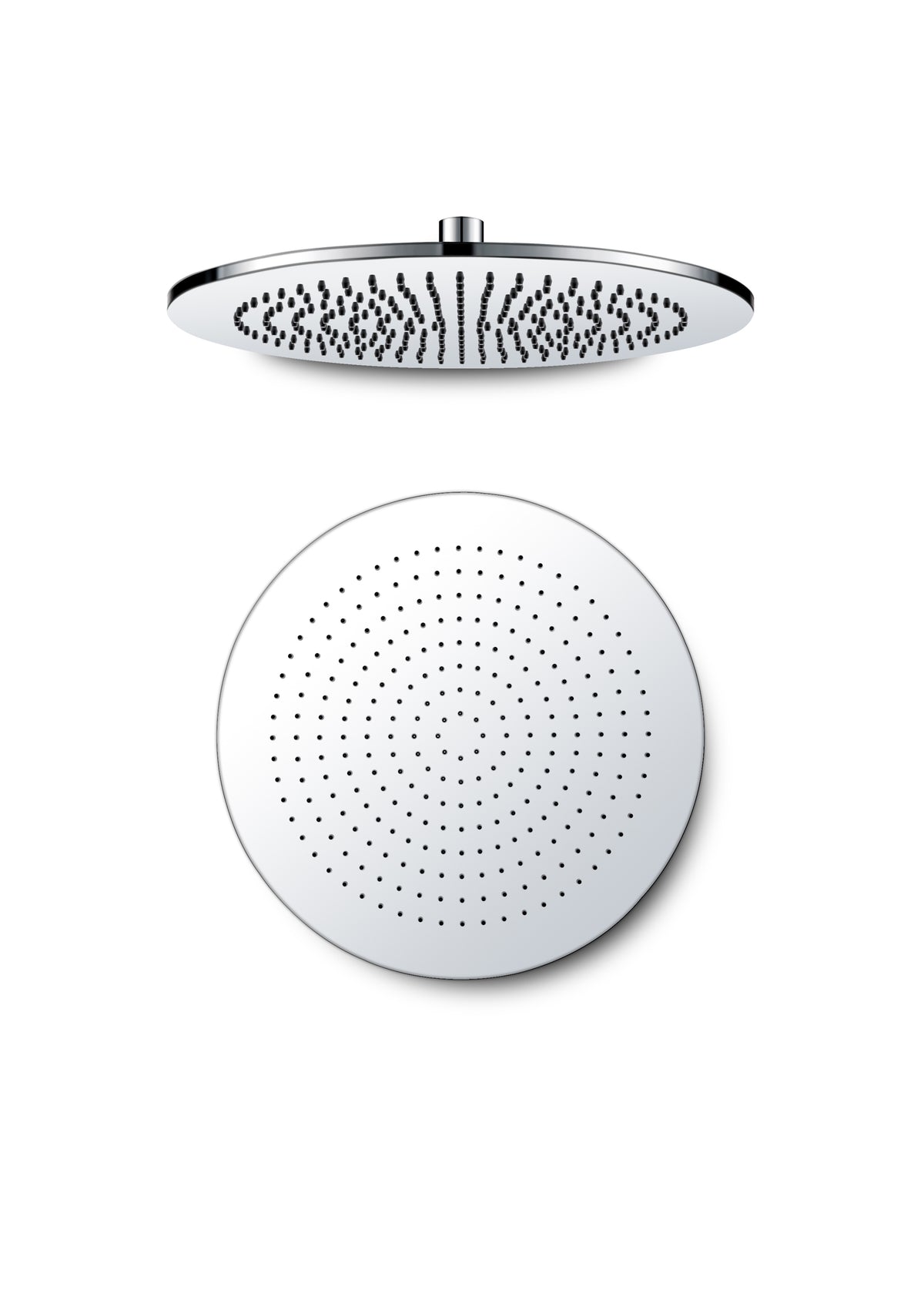 Flusso RHC.12R 12" Rain Head with 6" Ceiling Mount Arm