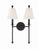 Crystorama RIV-383 Riverdale 2 Light Wall Mount