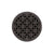 Infinity Drain RKDB 5-S  5" Round RKDB 5 Complete Kit with Link Pattern Decorative Plate  with Stainless Steel Bonded Flange Drain Body, 2" No Hub Outlet