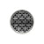 Infinity Drain RKDB 5-S  5" Round RKDB 5 Complete Kit with Link Pattern Decorative Plate  with Stainless Steel Bonded Flange Drain Body, 2" No Hub Outlet