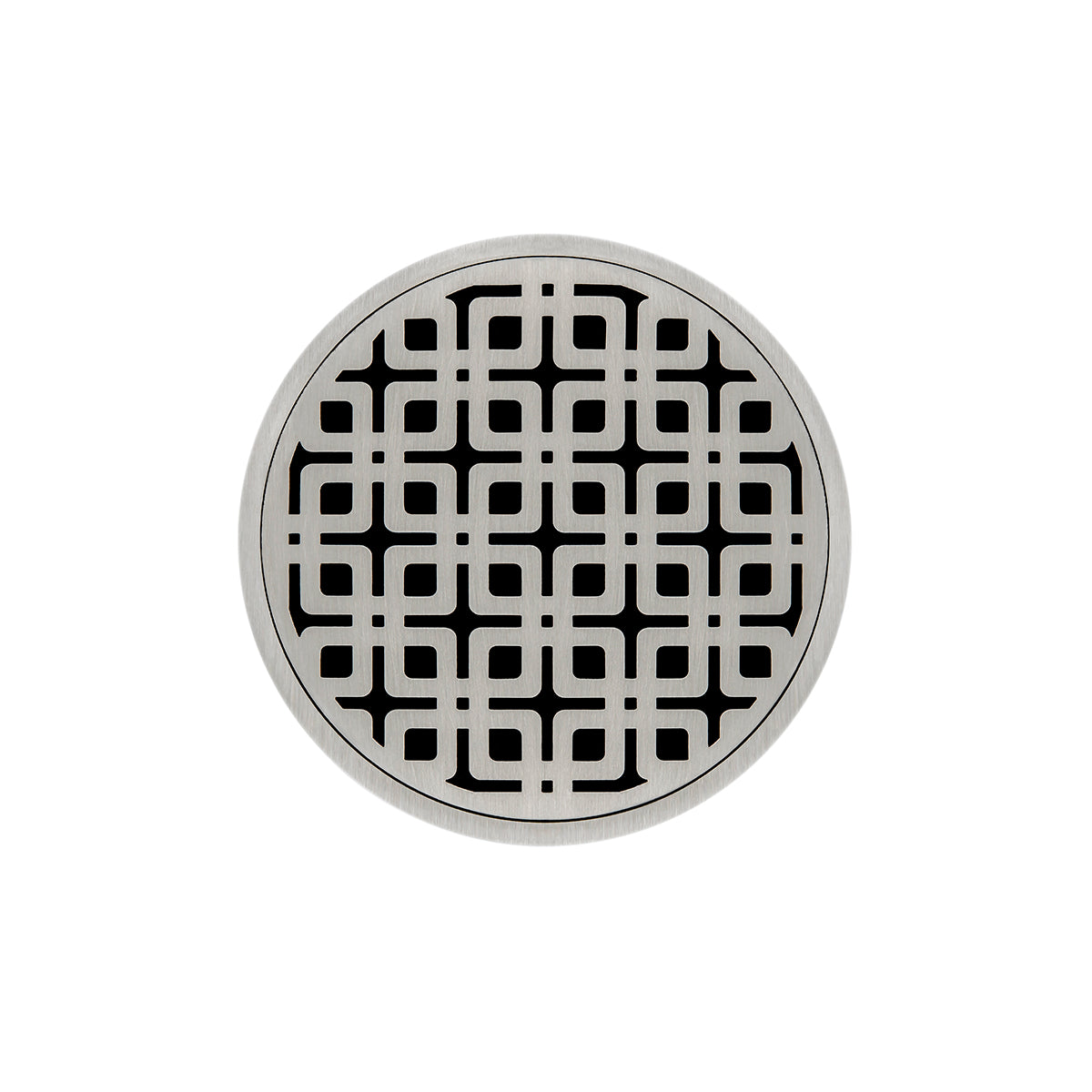 Infinity Drain RKD 5-2A 5” x 5” RKD 5 - Strainer - Link Pattern & 2" Throat w/ABS Drain Body 2” Outlet