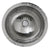 Nantucket Sinks RLS-OF RLS-OF 16.875 Inch Hand Hammered Stainless Steel Round Undermount Bathroom Sink With Overflow