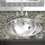 Nantucket Sinks RLS-OF RLS-OF 16.875 Inch Hand Hammered Stainless Steel Round Undermount Bathroom Sink With Overflow