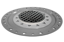 Load image into Gallery viewer, Infinity Drain RMDB 5-P 5” x 5” RMD 5 - Strainer - Moor Pattern &amp; 2&quot; Throat w/PVC Bonded Flange 2”, 3”, &amp; 4” Outlet