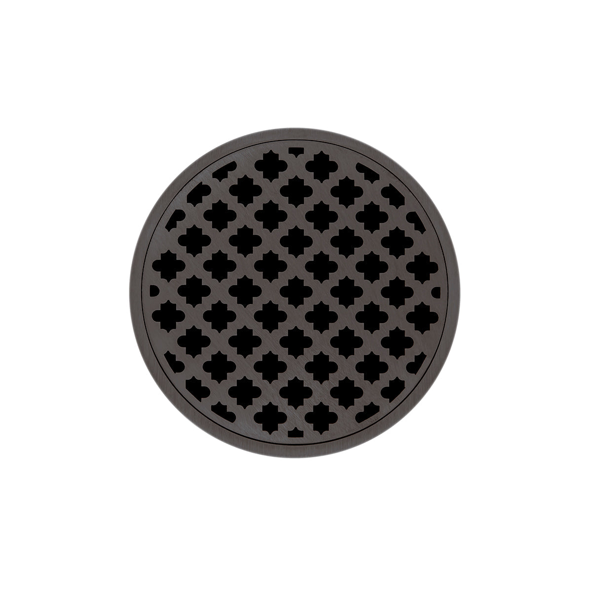 Infinity Drain RMD 5-2P 5” x 5” RMD 5 - Strainer - Moor Pattern & 2" Throat w/PVC Drain Body 2” Outlet