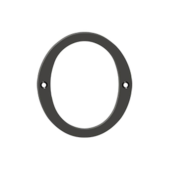 Deltana RN40 4 Numbers, Solid Brass