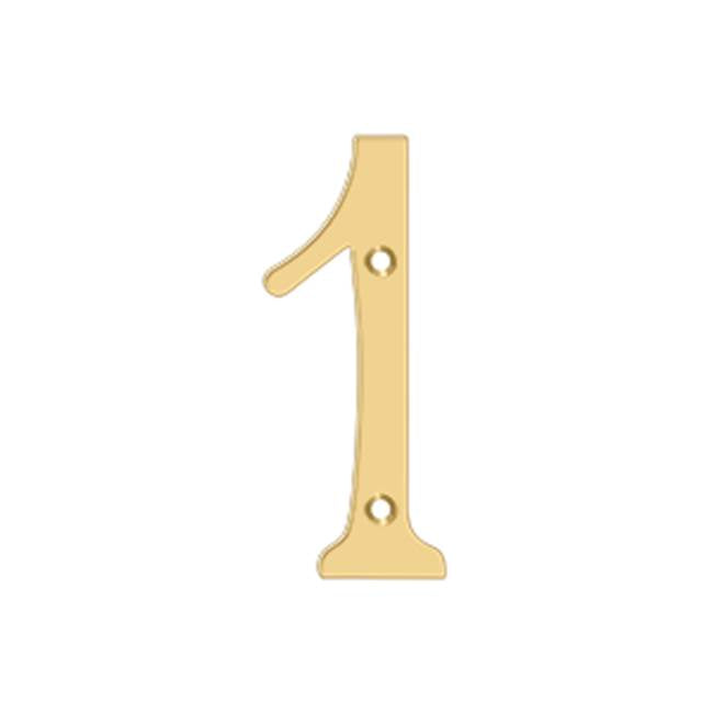 Deltana RN41 4 Numbers, Solid Brass - Parent