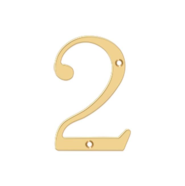 Deltana RN42 4 Numbers, Solid Brass - Parent