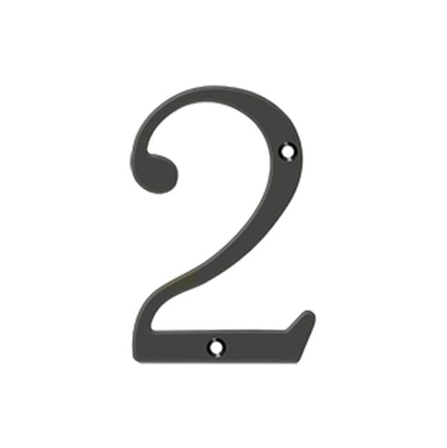 Deltana RN42 4 Numbers, Solid Brass