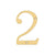 Deltana RN42 4 Numbers, Solid Brass - Parent