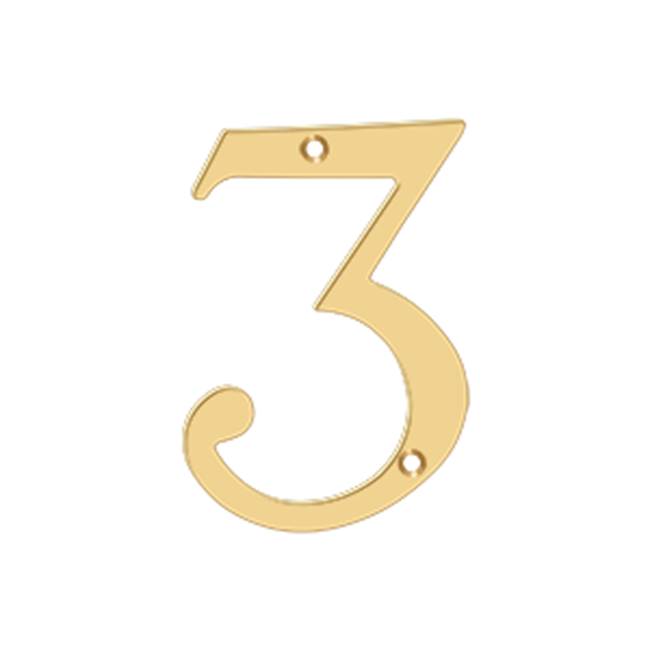 Deltana RN43 4 Numbers, Solid Brass - Parent