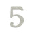 Deltana RN45 4 Numbers, Solid Brass