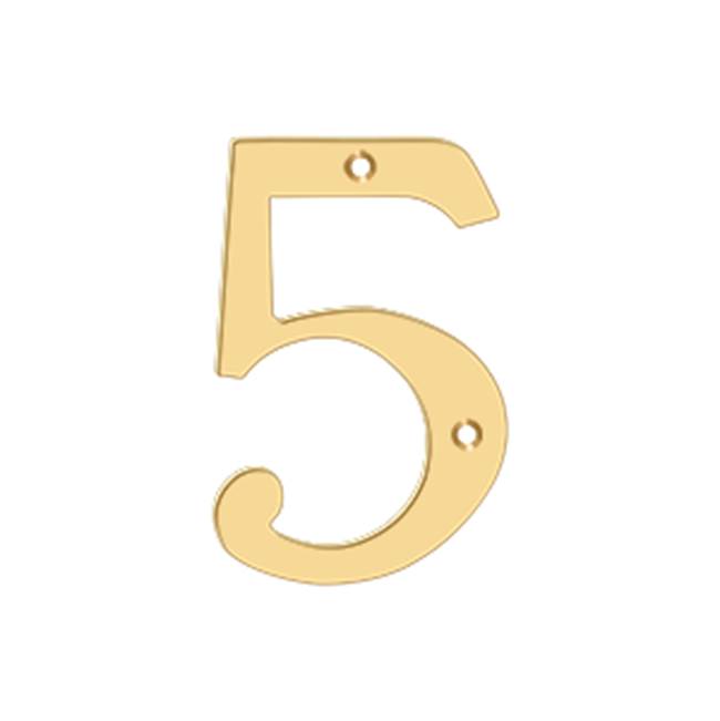 Deltana RN45 4 Numbers, Solid Brass - Parent