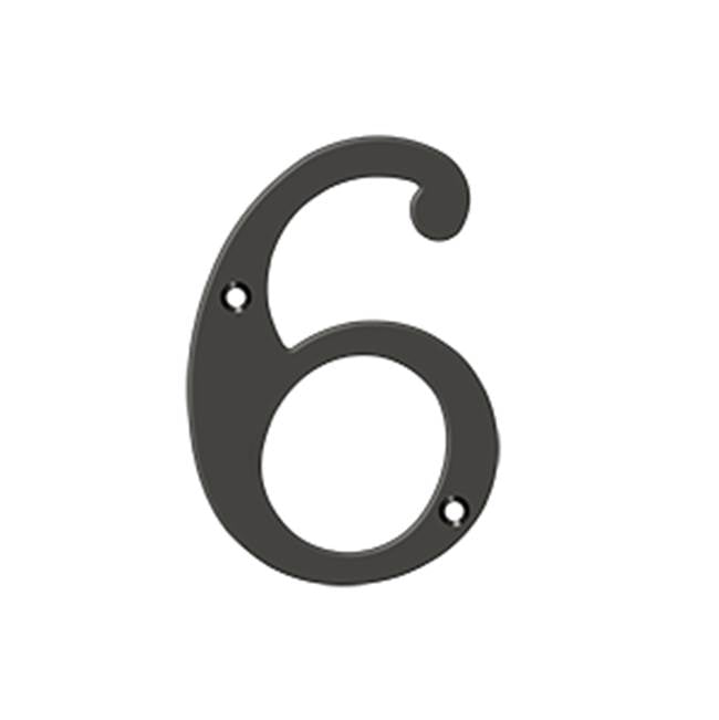 Deltana RN46 4 Numbers, Solid Brass