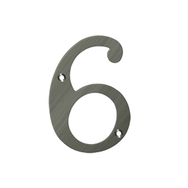 Deltana RN46 4 Numbers, Solid Brass