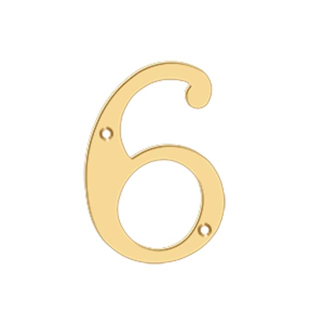 Deltana RN46 4 Numbers, Solid Brass - Parent