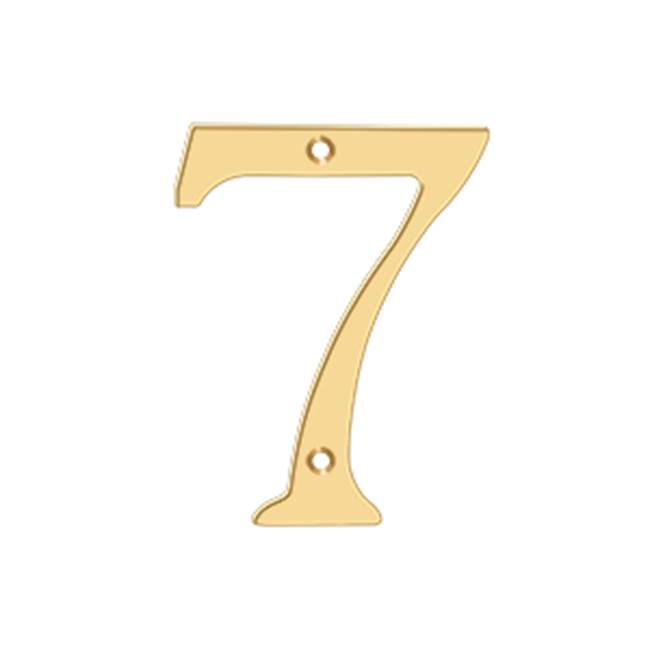 Deltana RN47 4 Numbers, Solid Brass - Parent