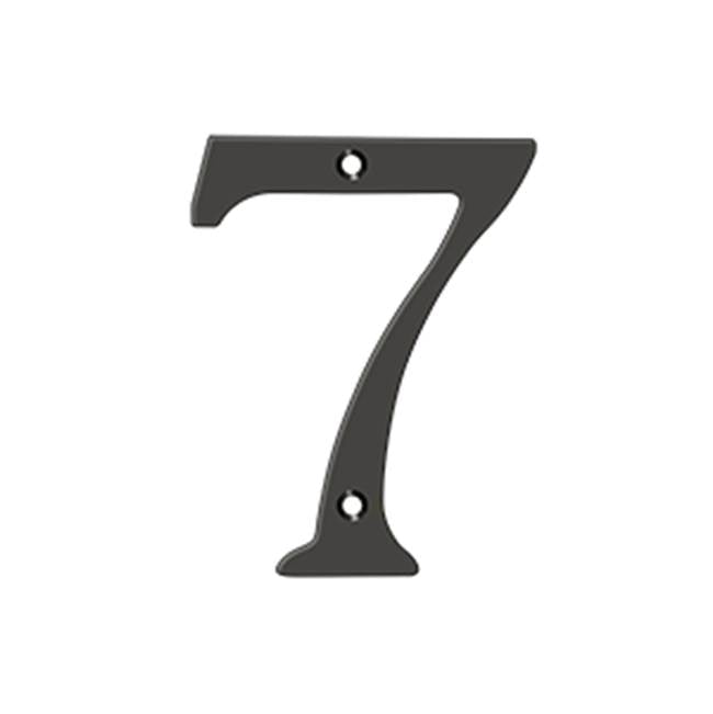 Deltana RN47 4 Numbers, Solid Brass