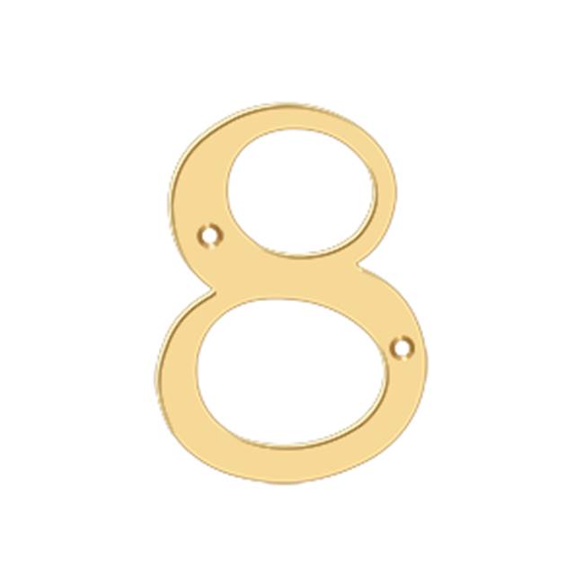 Deltana RN48 4 Numbers, Solid Brass - Parent
