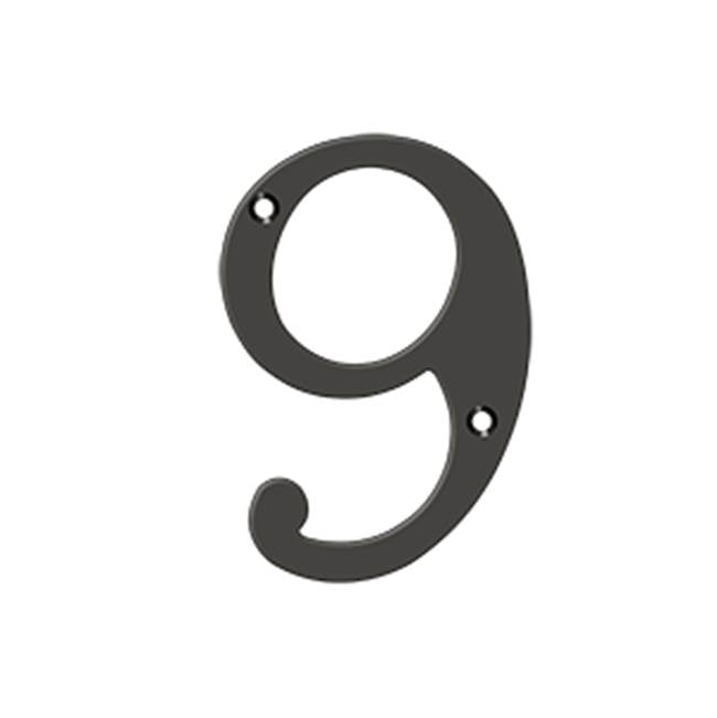 Deltana RN49 4 Numbers, Solid Brass