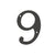 Deltana RN49 4 Numbers, Solid Brass