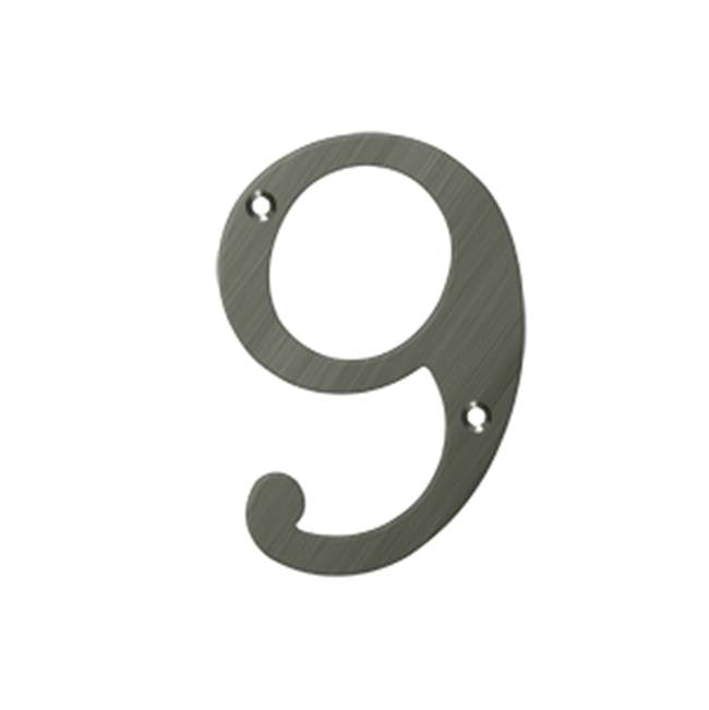 Deltana RN49 4 Numbers, Solid Brass