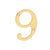 Deltana RN49 4 Numbers, Solid Brass - Parent