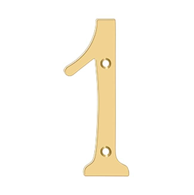 Deltana RN61 6 Numbers, Solid Brass - Parent