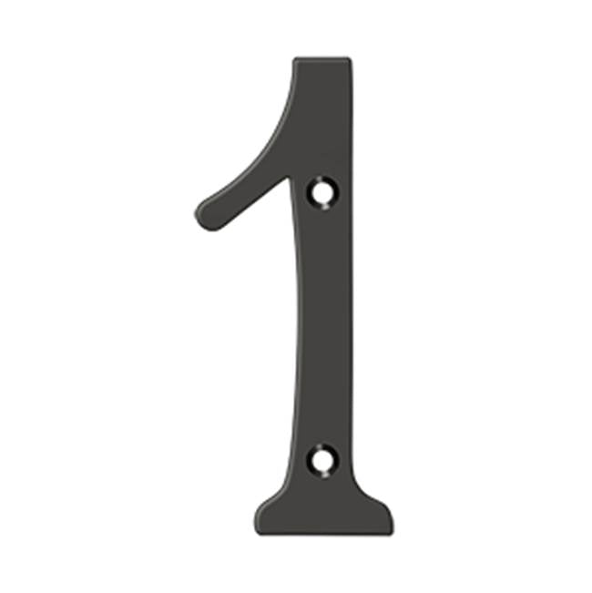 Deltana RN61 6 Numbers, Solid Brass