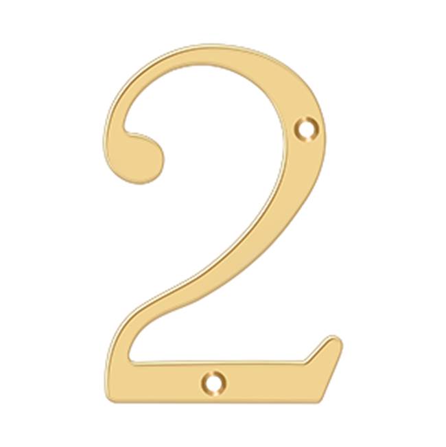 Deltana RN62 6 Numbers, Solid Brass - Parent