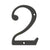 Deltana RN62 6 Numbers, Solid Brass